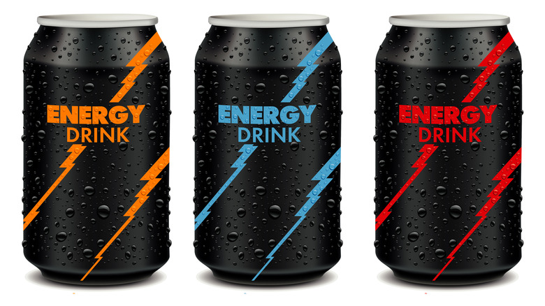 3 energy drinks in cans
