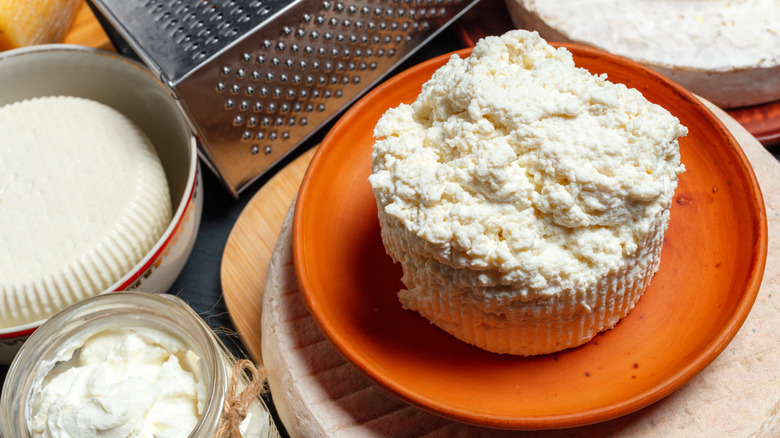 Various types of cheese