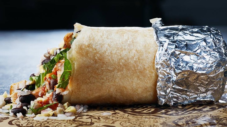 A Chipotle burrito