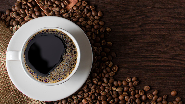 cup of black coffee 