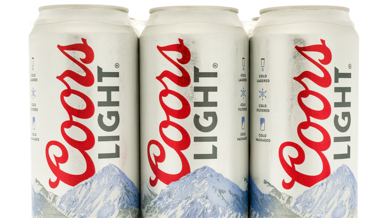 Coors Light cans