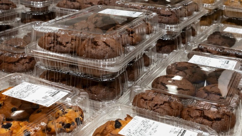 Costco Kirkland muffins on display