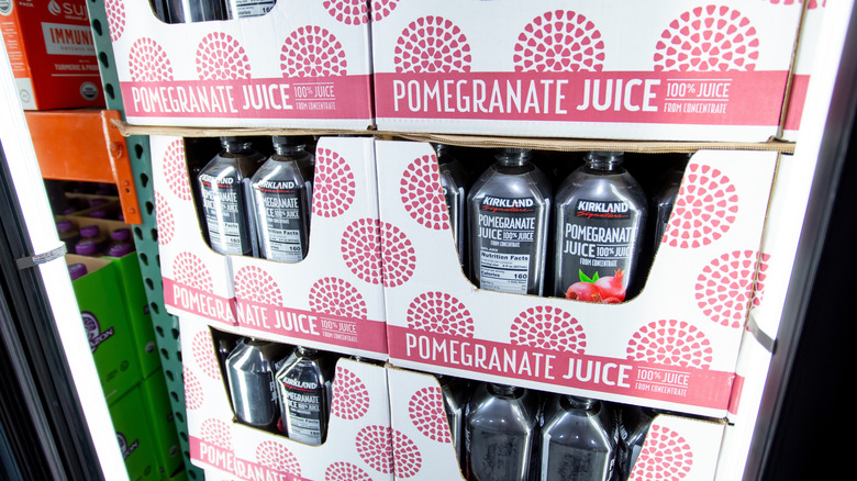 Case of Kirkland Signature pomegranate juice