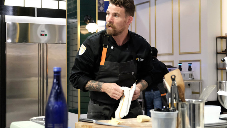 Dale MacKay cooking on "Top Chef"