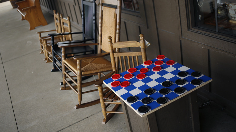 cracker barrel checkers and chairs