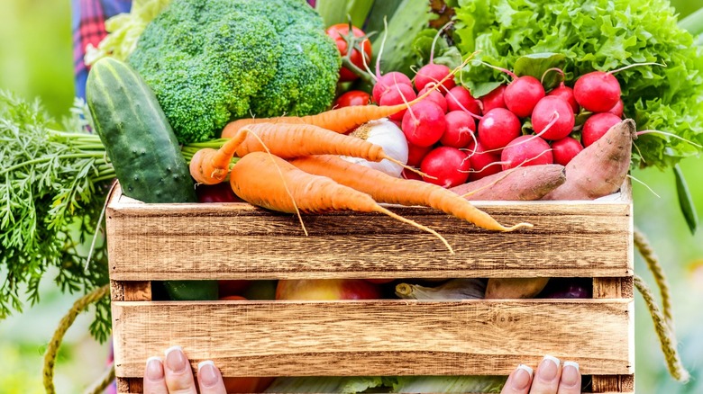 box of produce