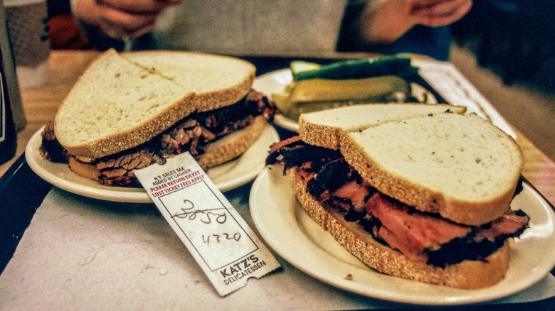 Deli-style pastrami at Katz's Deli