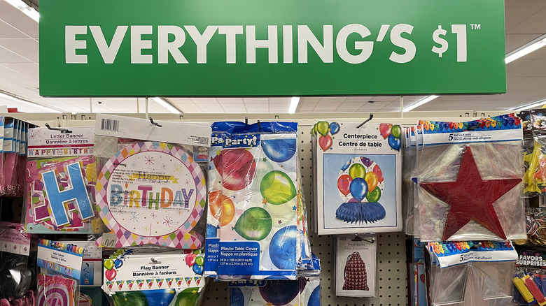 Decorations on sale at a Dollar Store 