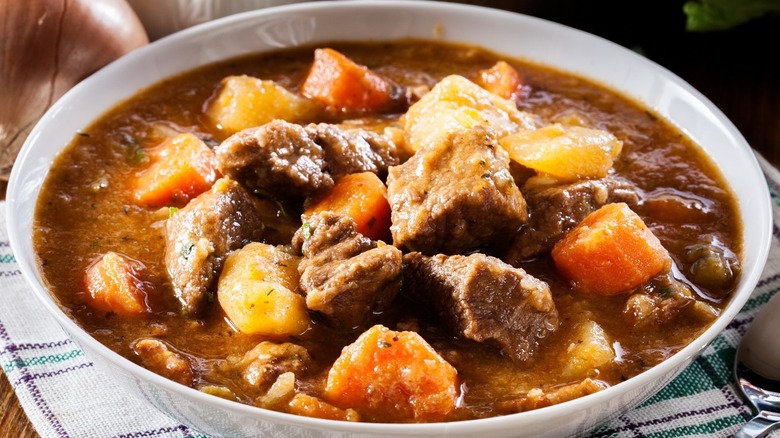 Bowl of beef stew