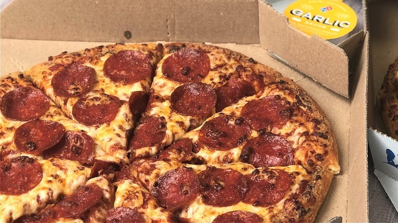 Domino's pepperoni pizza