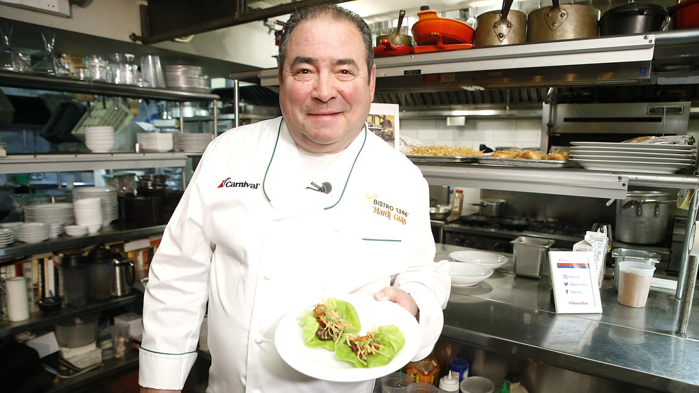 Emeril Lagasse in a chef's uniform