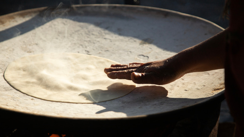 tortillas being made from scratch