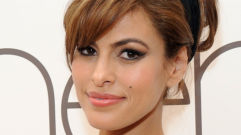 Eva Mendes with updo