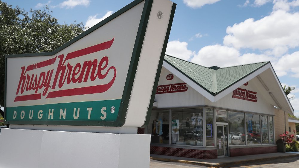 Krispy Kreme store and sign