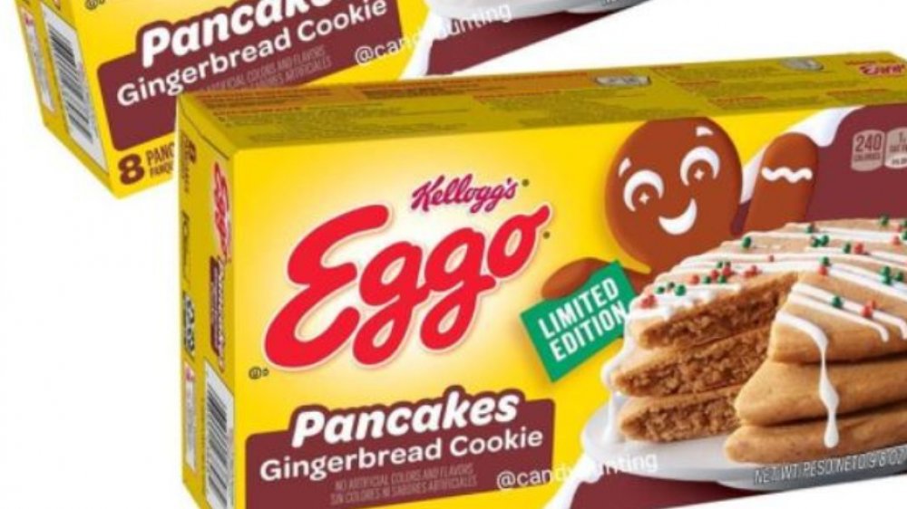 Eggo gingerbread cookie pancakes