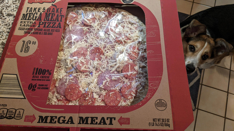 Frozen pizza from Aldi