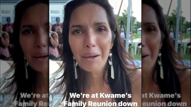 Maskless Padma Lakshmi at reunion
