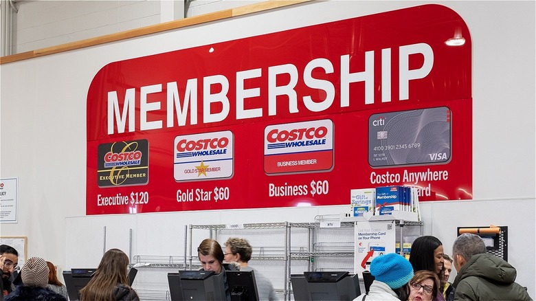 Costco membership sign