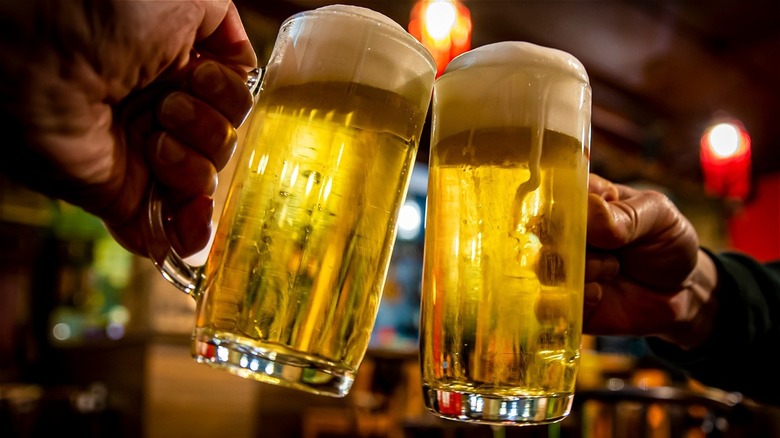 Oktoberfest beer tent in Munich 