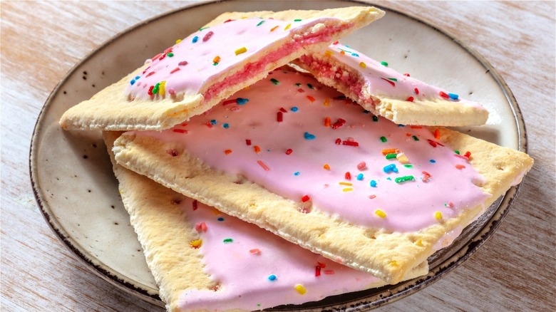frosted Pop-Tarts on plate