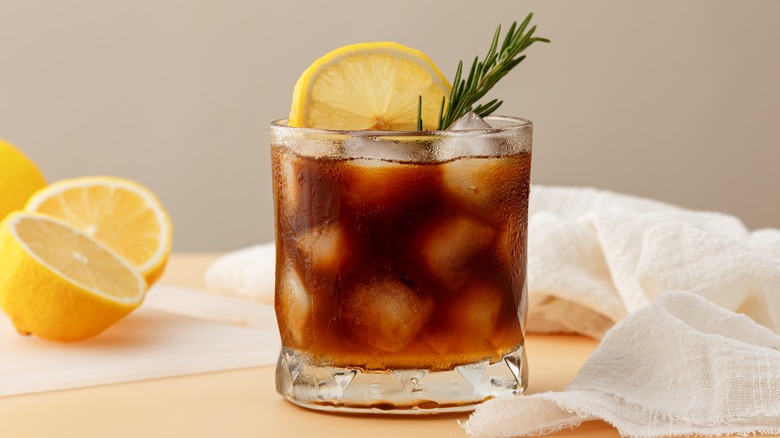 iced coffee with lemon juice