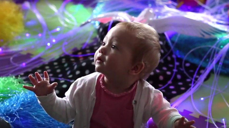 Baby in socializing classes