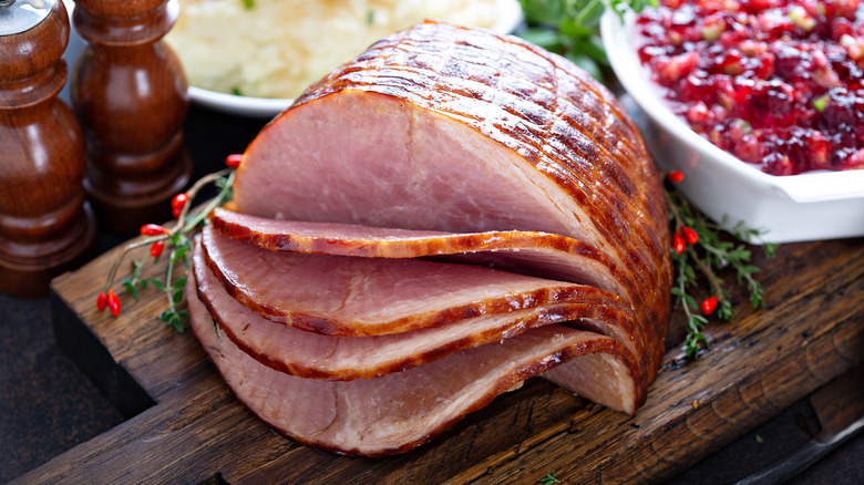 Glazed ham