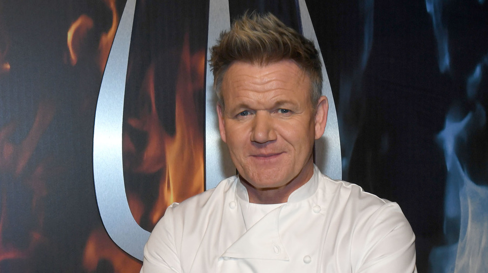 Gordon Ramsay smirking