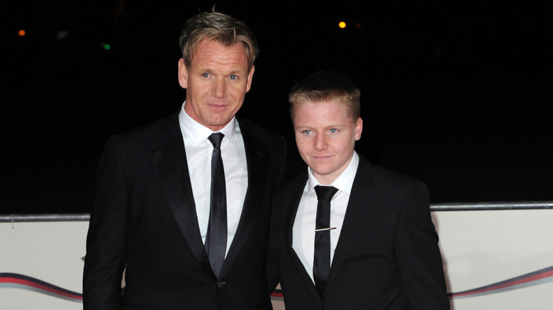 Gordon and Jack Ramsay standing side by side