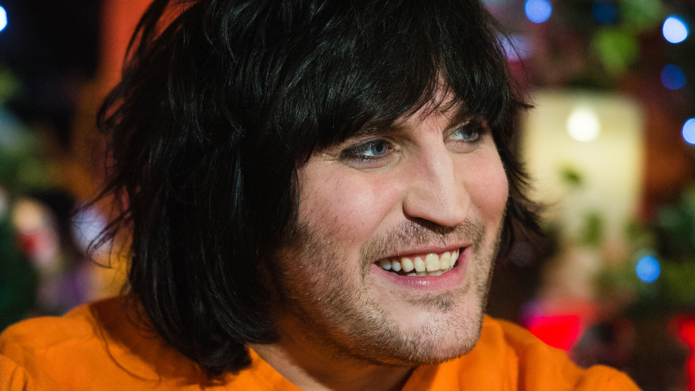 Noel Fielding smiling on tv