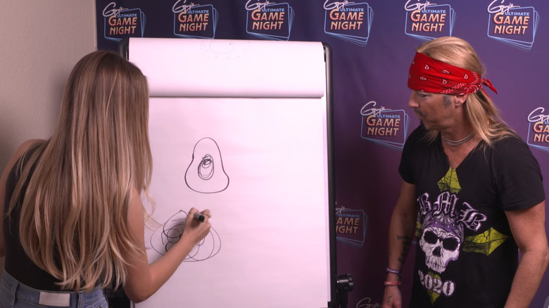 Bret Michaels and daughter Raine play Cooktionary for "Guy's Ultimate Game Night"