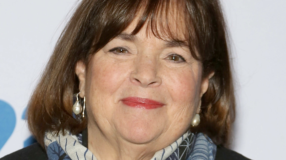 Headshot of Ina Garten in pearl earrings