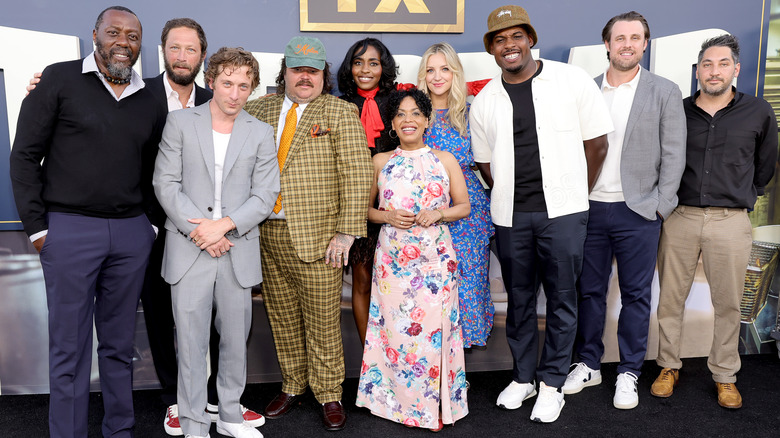 Chris Witaske with the cast of The Bear