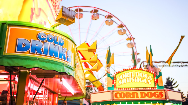 State fair vendors and rides