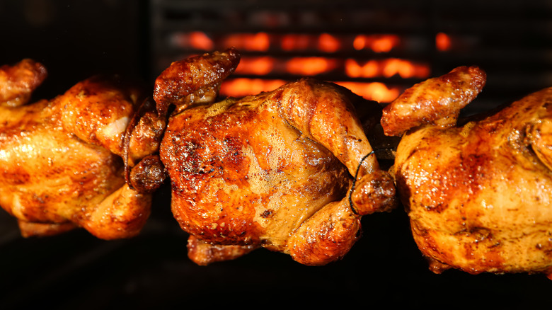 Rotisserie Chicken hot off the grill