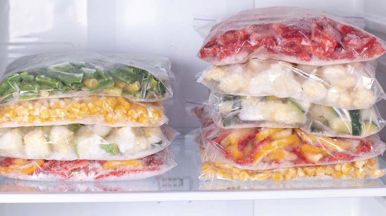 plastic freezer bags