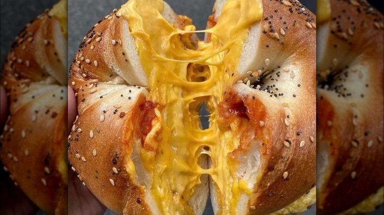 bagel sandwich from bagel boss 