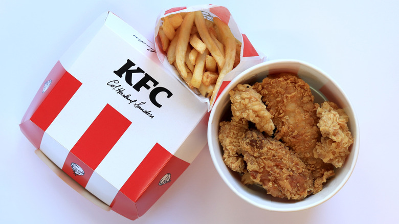 KFC chicken and french fries