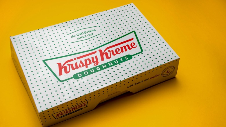 Box of Krispy Kreme donuts