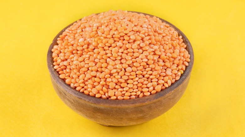 Lentils in a bowl