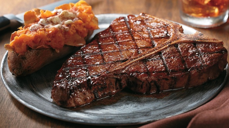 Steak with sweet potato