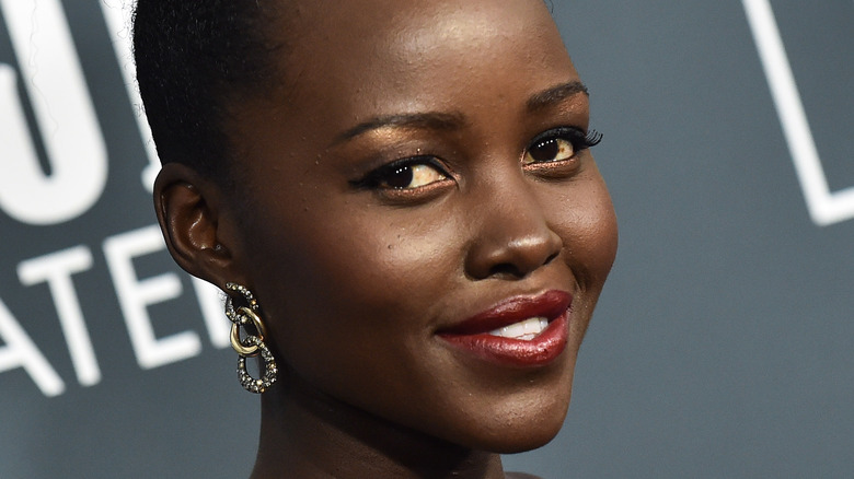 Lupita Nyong'o smiling