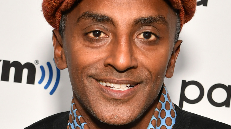 Marcus Samuelsson in hat