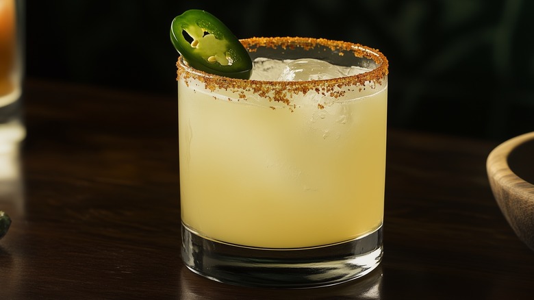 margarita with Tajin on the rim