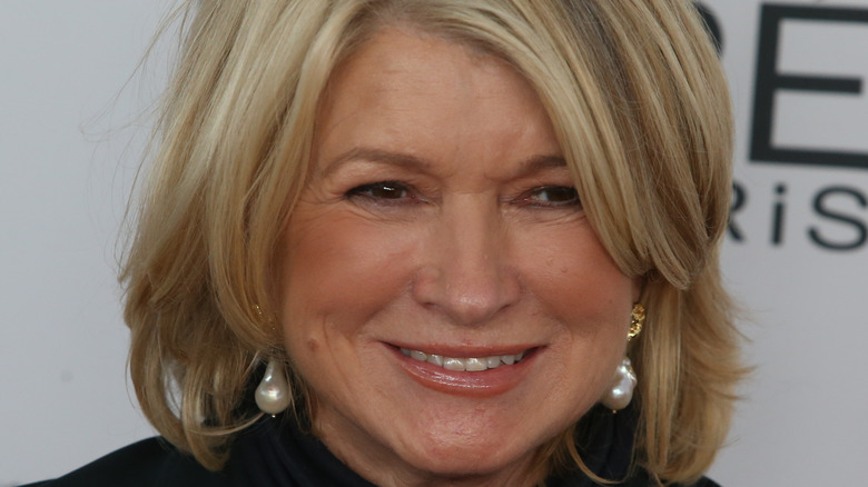 Martha Stewart wearing earrings