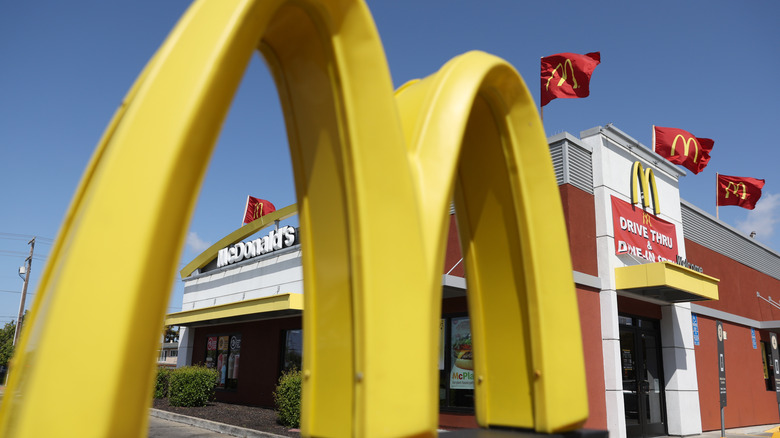 McDonald's logo in California