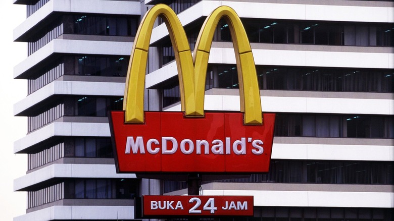 McDonald's Indonesia golden arches sign