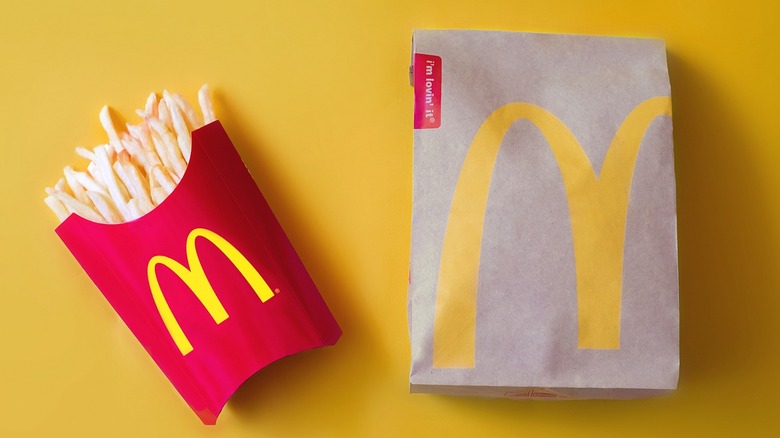 McDonald's bag and french fries