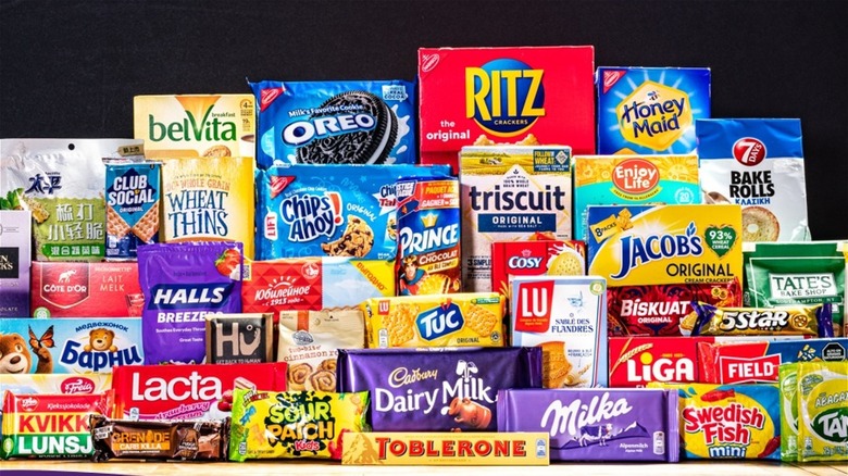 array of Mondelez products