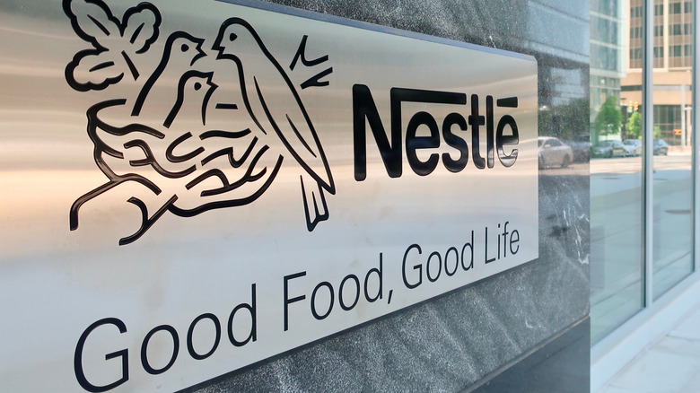 Good Food Good Life Nestle sign outside